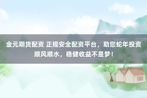 金元期货配资 正规安全配资平台，助您蛇年投资顺风顺水，稳健收益不是梦！