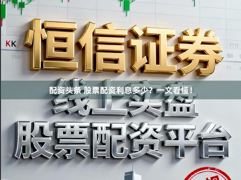 配资头条 股票配资利息多少？一文看懂！